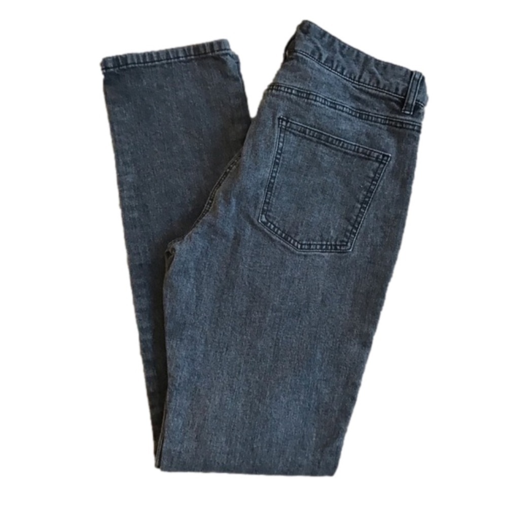 Anthropologie Tapemeasure charcoal grey straight leg stretch jeans size 10